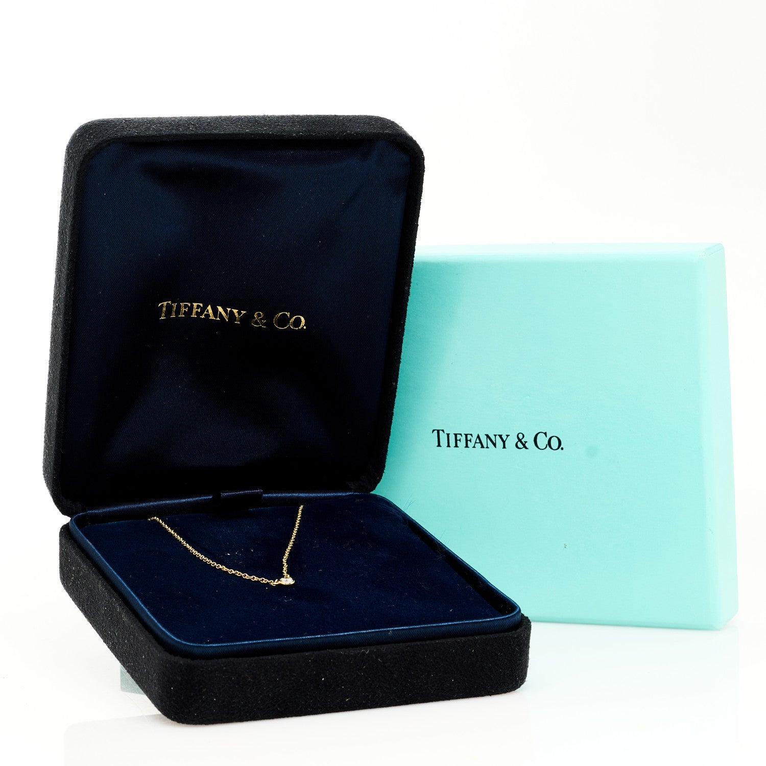 Tiffany 18K Yellow Gold Diamond .08ct Elsa Peretti Diamonds by the Yard Pendant Necklace 6 of 6