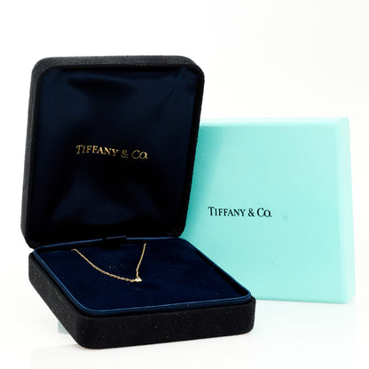Tiffany 18K Yellow Gold Diamond .08ct Elsa Peretti Diamonds by the Yard Pendant Necklace 6 of 6