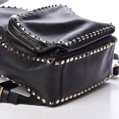 Valentino Garavani Vitello Medium Rockstud Backpack Black 12 of 13