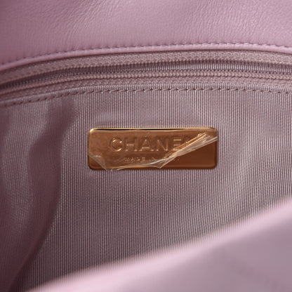 Chanel Lambskin Quilted Medium 19 Flap Light Pink 8 of 11