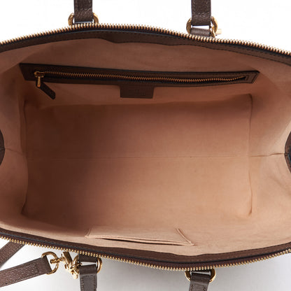Gucci GG Supreme Monogram Web Medium Ophidia Tote Bag Brown 7 of 10