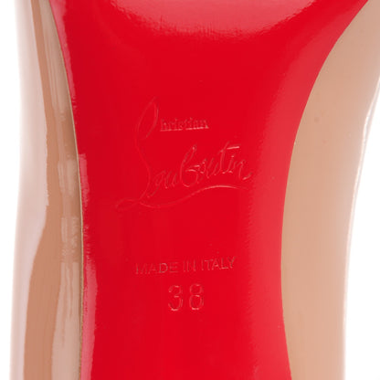 Christian Louboutin Patent Pigalle 85 Pumps 38 Nude 6 of 6