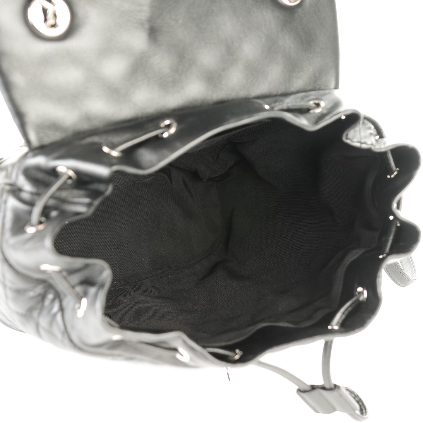 Lambskin Quilted Large Urban Spirit Backpack Black