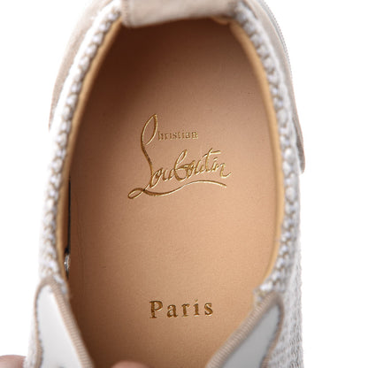 Christian Louboutin Tweed Calfskin Mens Gondolier Flat Sneakers 40 8 of 9