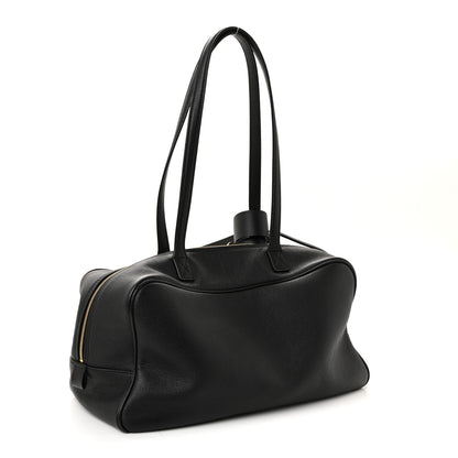 Balenciaga Grained Calfskin Medium Carrie Bowling Bag Black 3 of 9