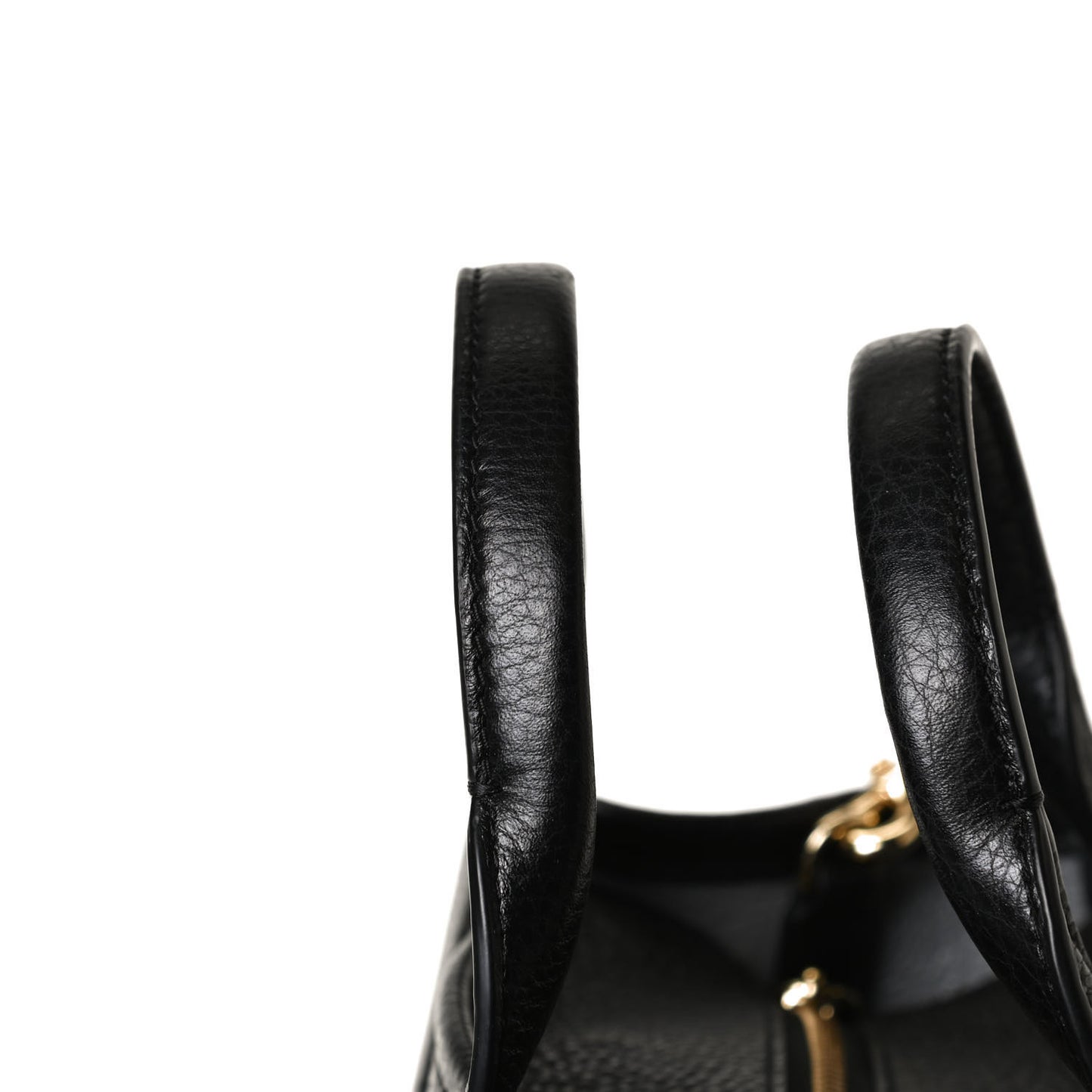 Grained Calfskin Small The Tote Bag Black