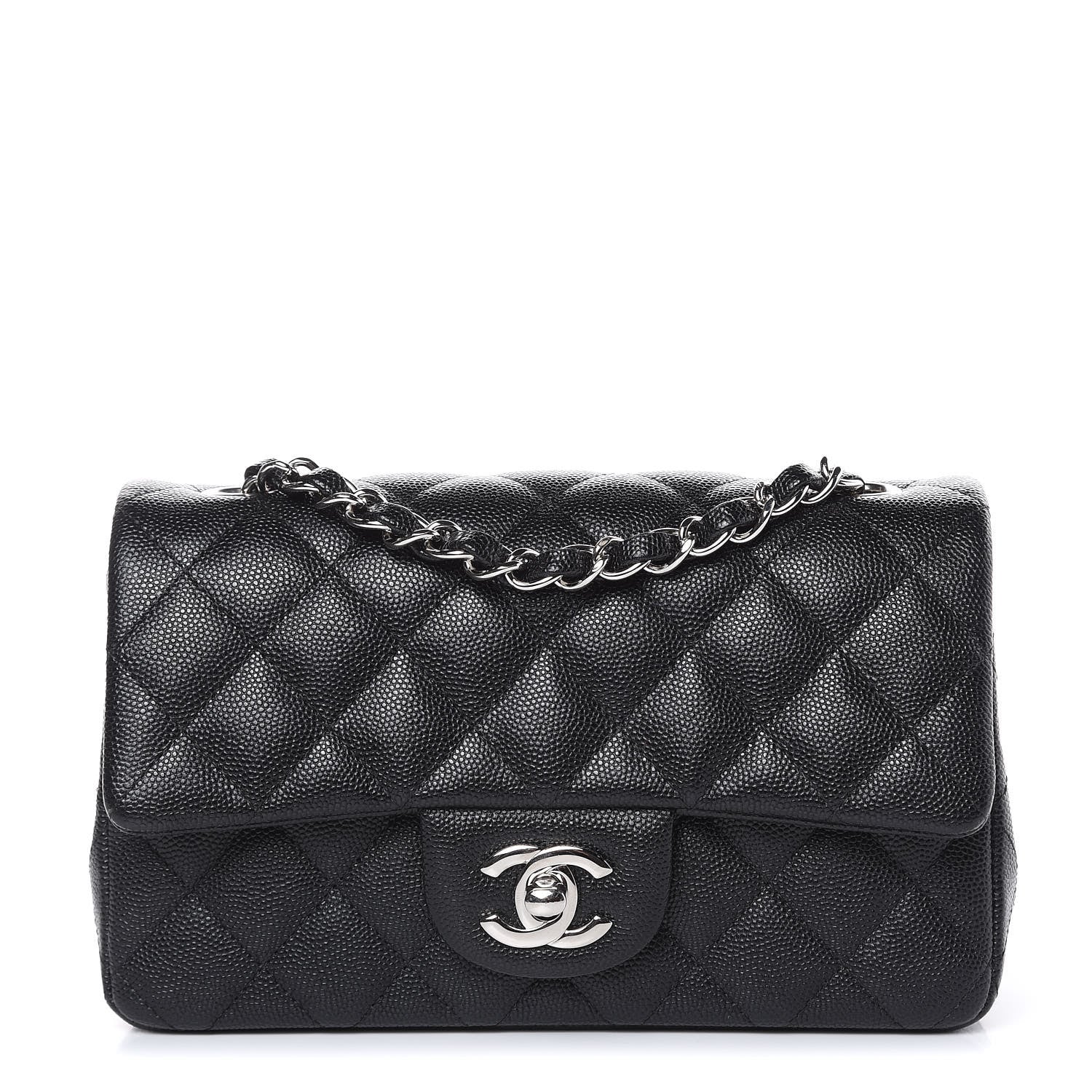 Chanel Iridescent Caviar Quilted Mini Rectangular Flap Black 1 of 9