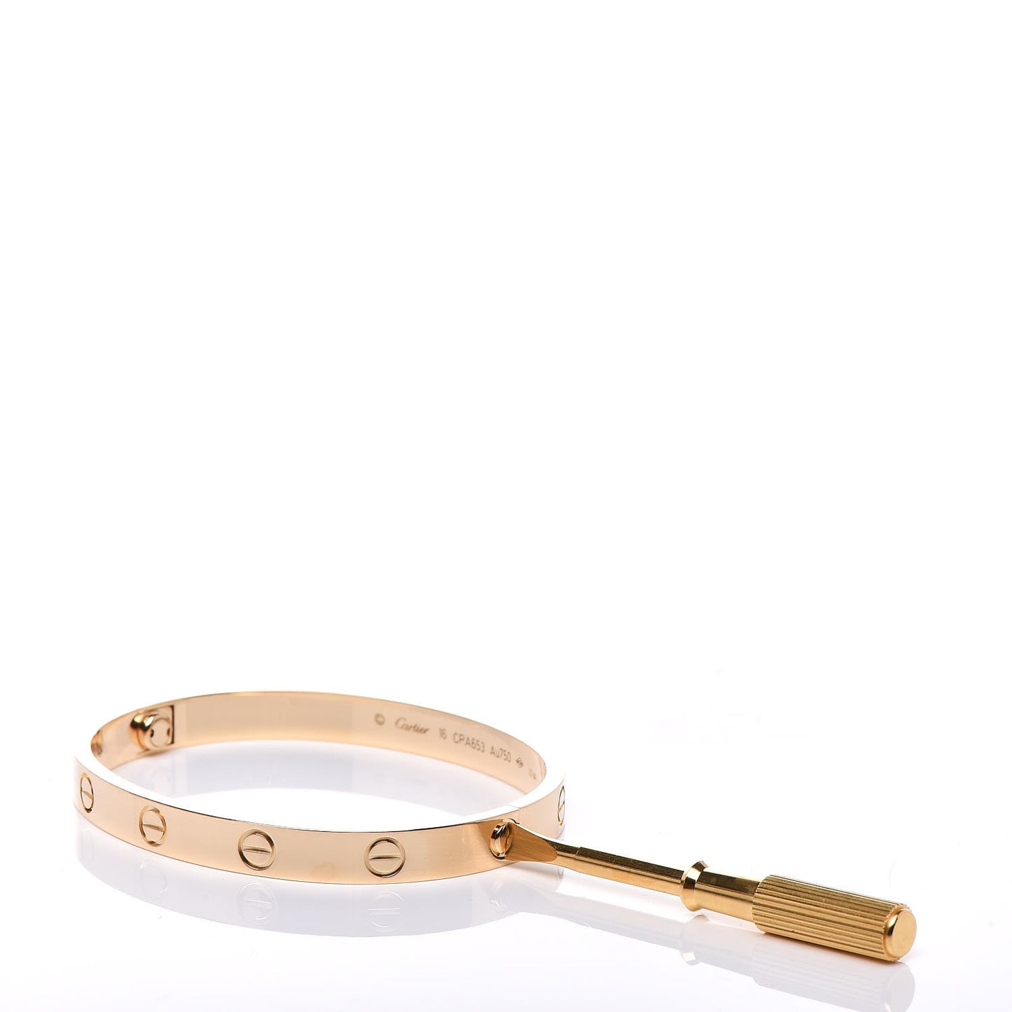 18K Yellow Gold LOVE Bracelet 16