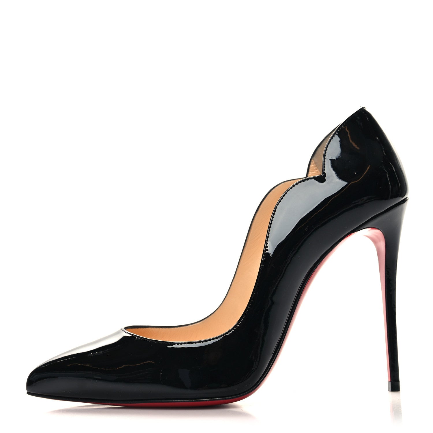 Christian Louboutin Patent Hot Chick 100 Pumps 38 Black 1 of 7