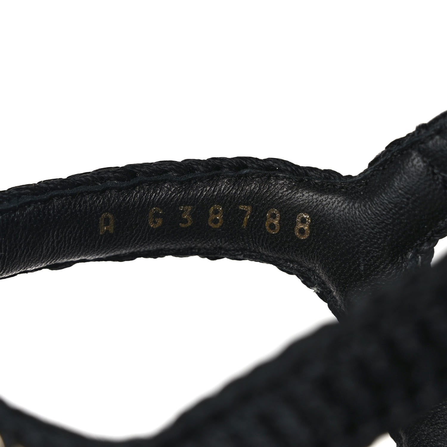 Chanel Lambskin Embroidered CC Thong Sandals 37 Black 8 of 9