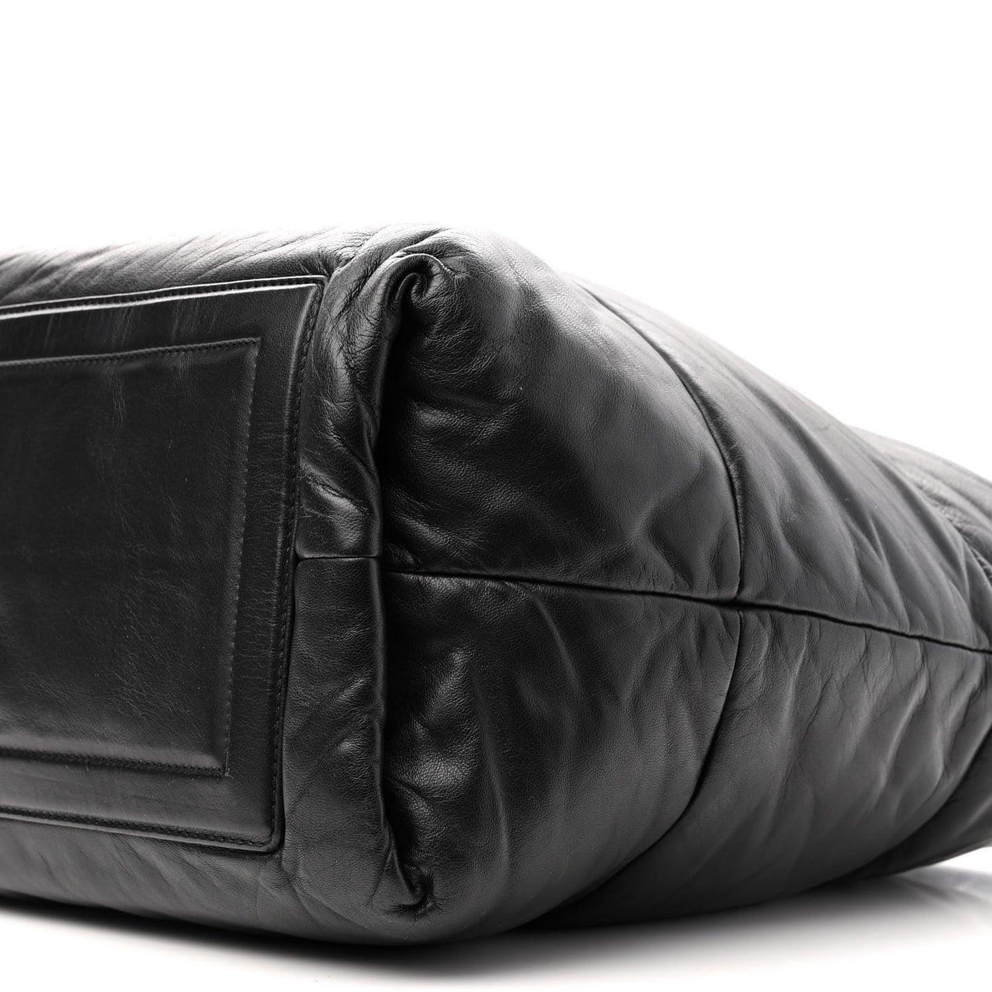 Lambskin Quilted Medium Coco Cocoon Reversible Tote Black