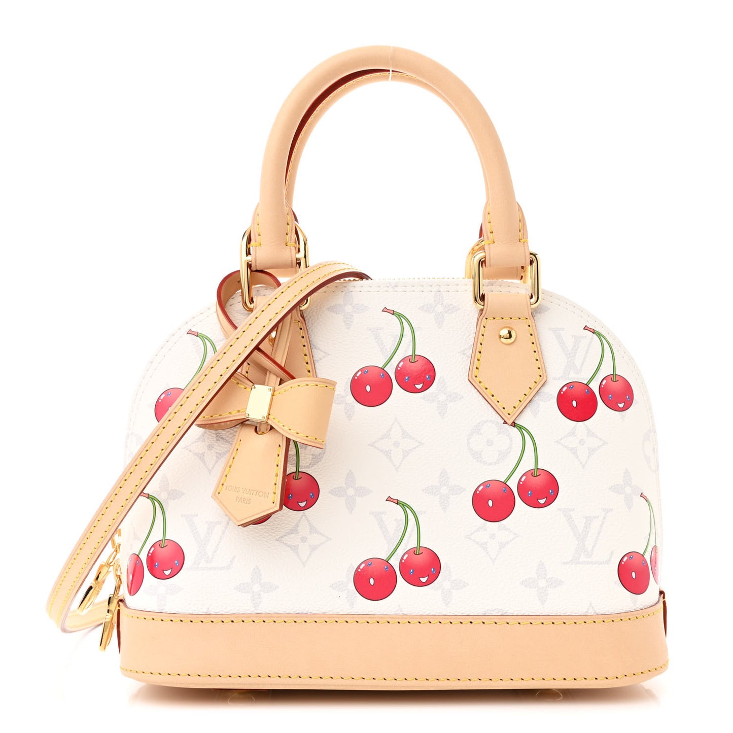 LV X TM Monogram Cerises Alma BB White