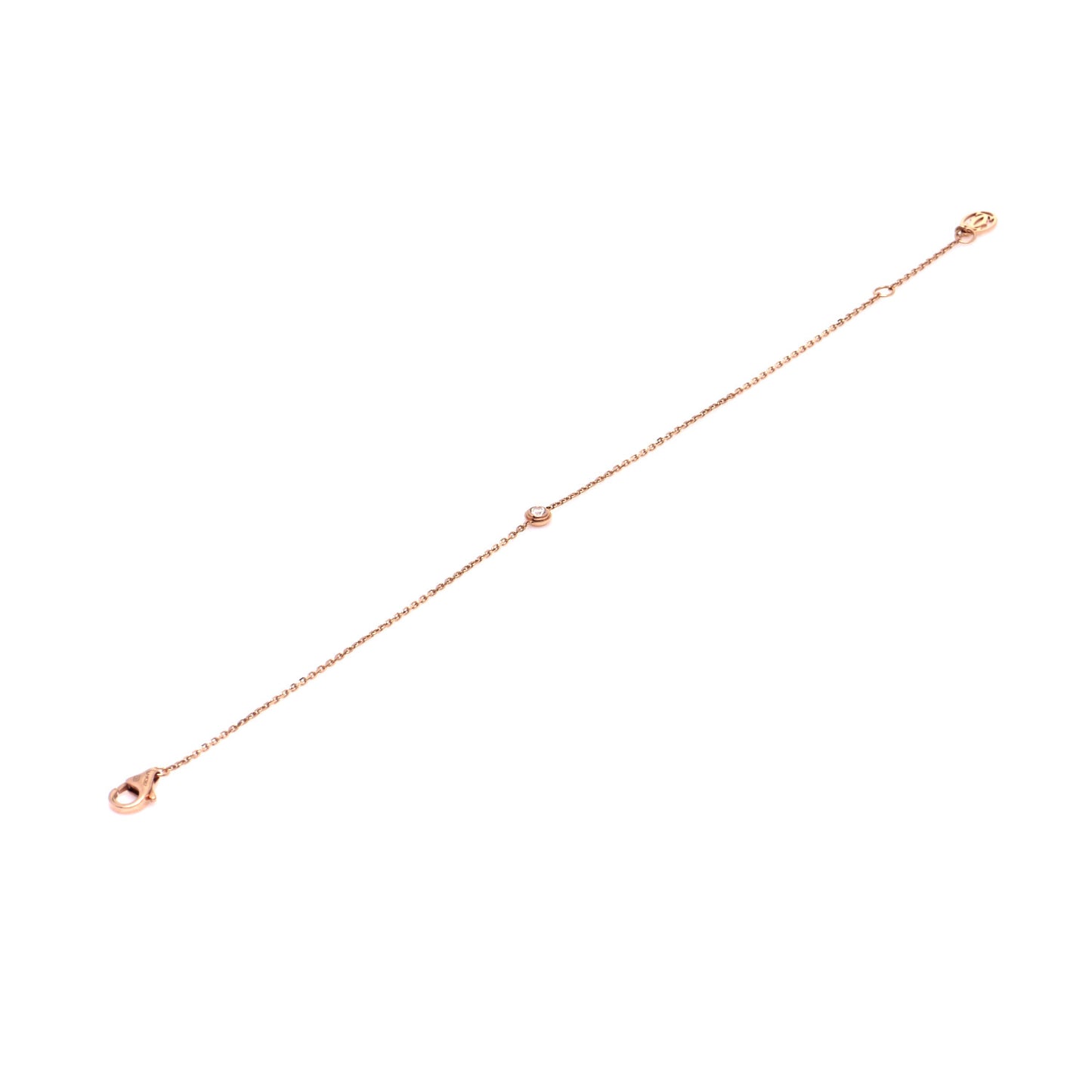18K Pink Gold Diamond XS D'Amour Bracelet