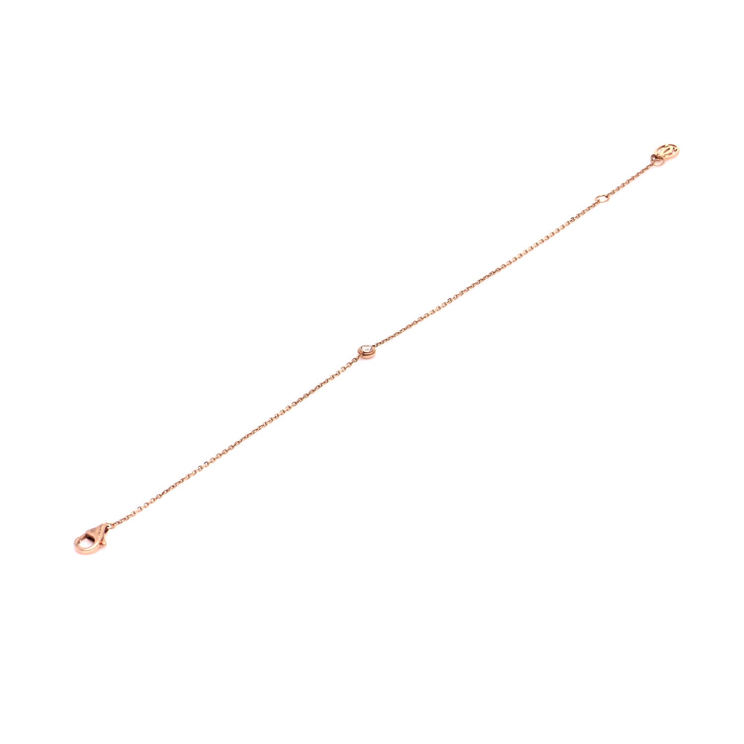Cartier 18K Pink Gold Diamond XS D'Amour Bracelet 6 of 7