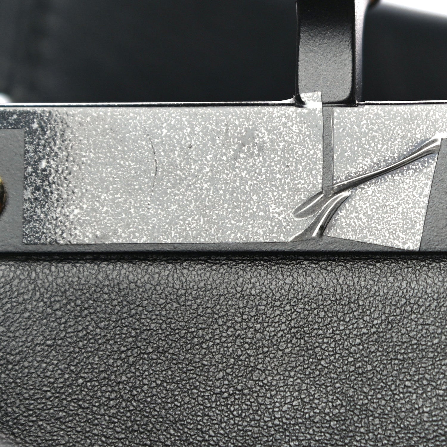 Fendi Vitello Seta Shiny Nappa Medium Peekaboo Iconic Satchel Black 15 of 18