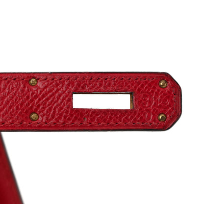 Hermes Courchevel Kelly Sellier 28 Rouge Vif 7 of 12