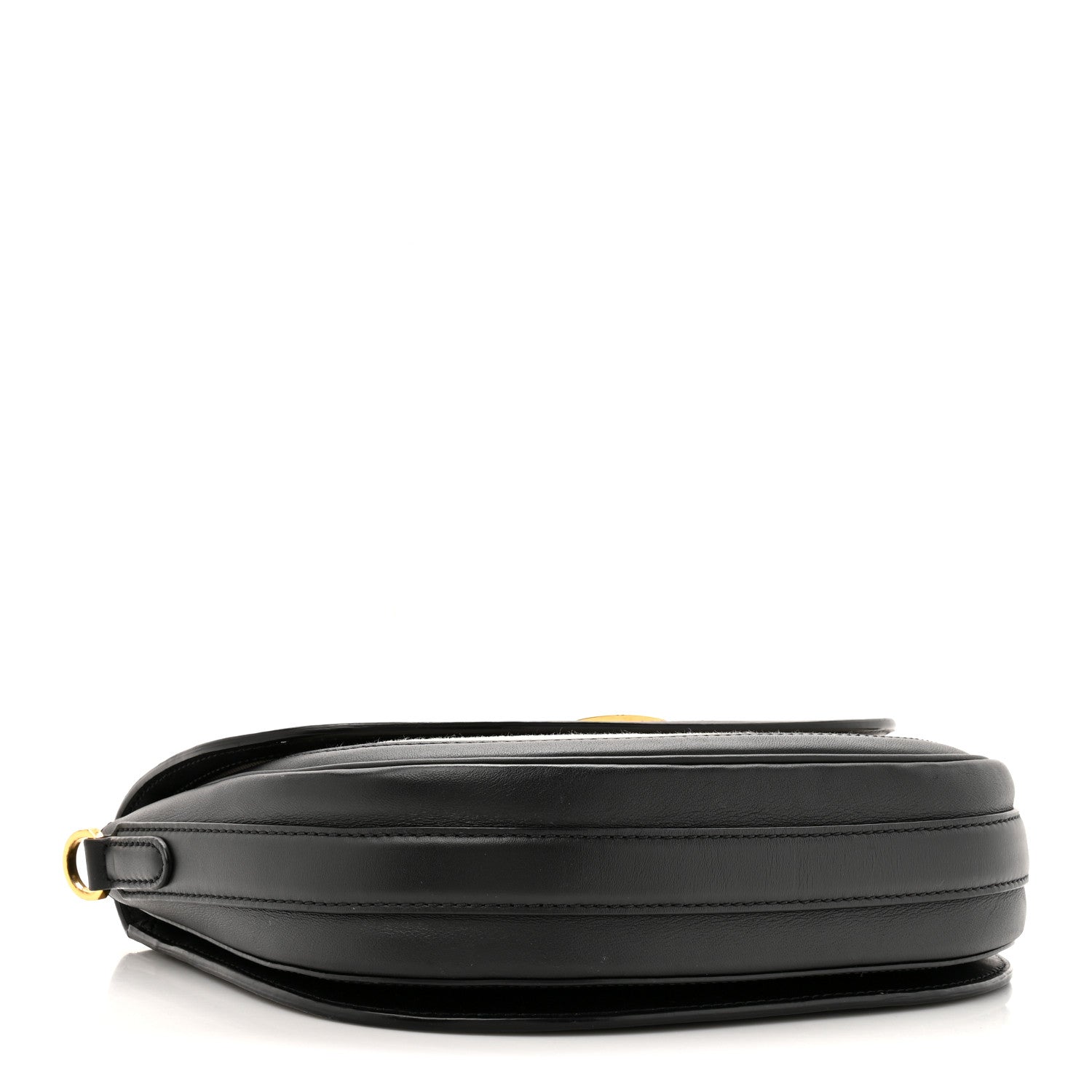 MCM Calfskin Linen Small Travia Crossbody Black 4 of 12