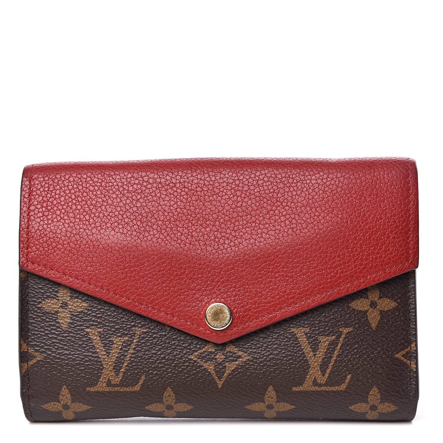 Monogram Pallas Compact Wallet Cherry