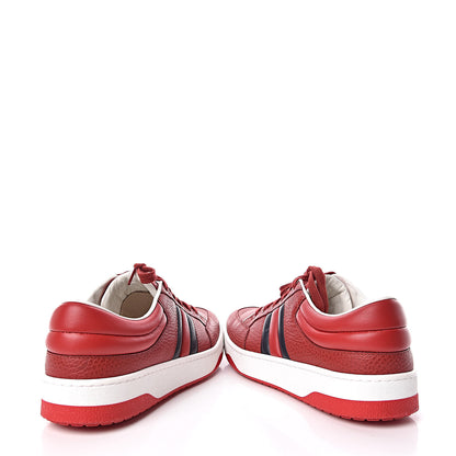 Gucci Calfskin Womens New Praga Karibu Sneakers 40 Red 6 of 10