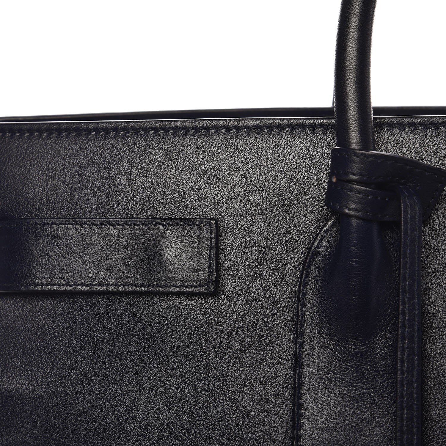 Saint Laurent Calfskin Large Sac De Jour Carryall Navy Blue 12 of 14