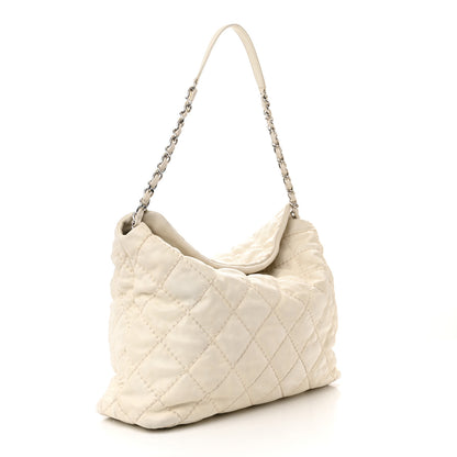 Chanel Calfskin Ultimate Stitch Shopping Tote White 3 of 14