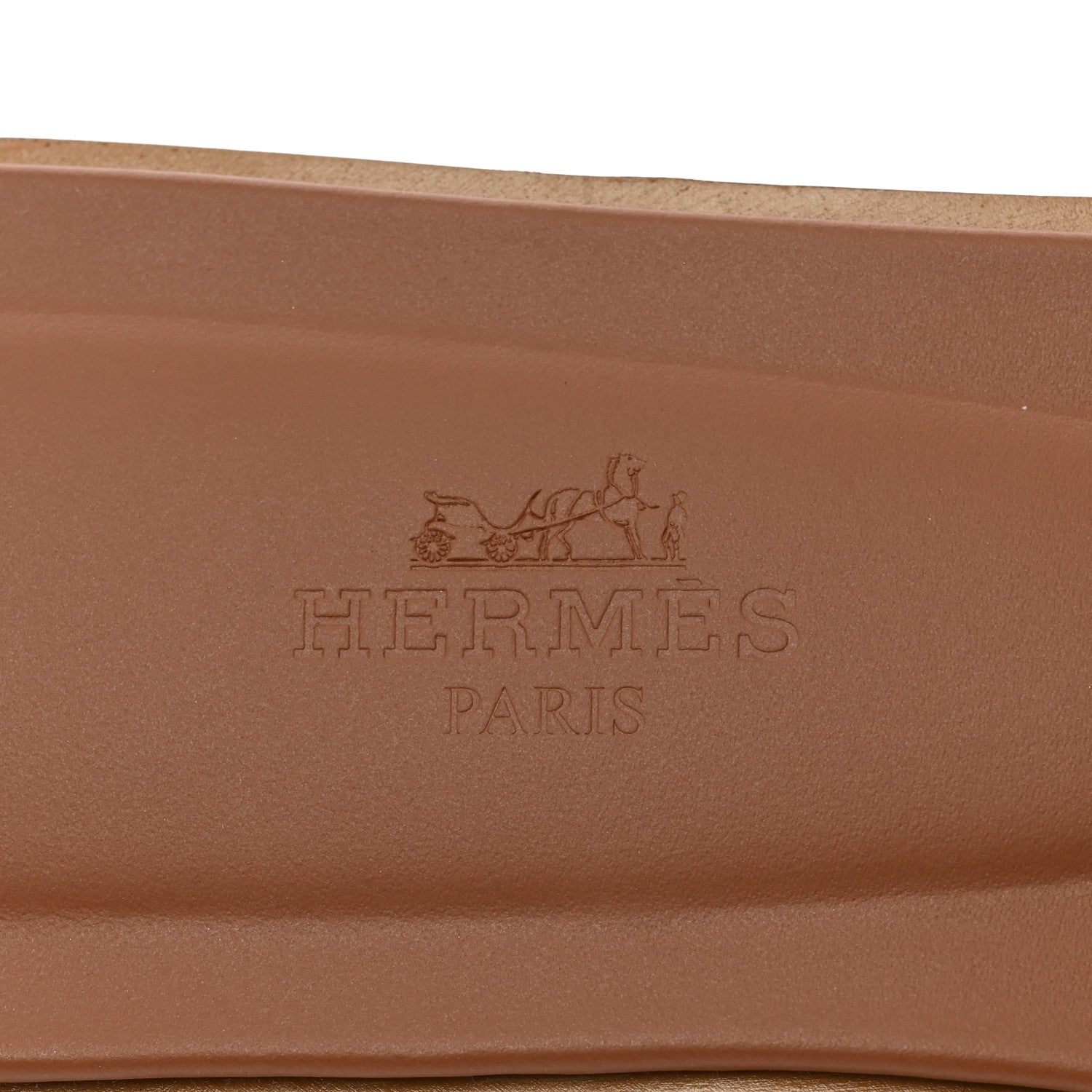 Hermes Box Calfskin Oran Sandals 37 Gold 7 of 11