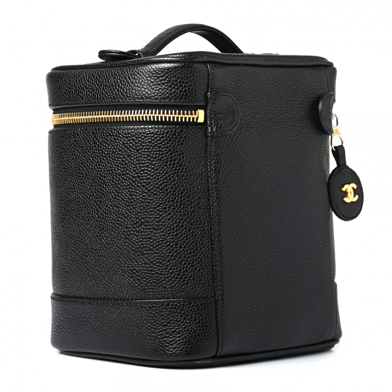 Chanel Caviar Vanity Cosmetic Case Black 3 of 8