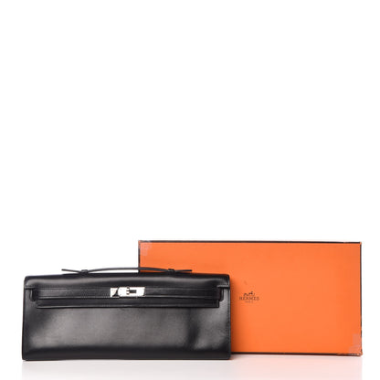 Hermes Box Kelly Cut Clutch Black 24 of 24