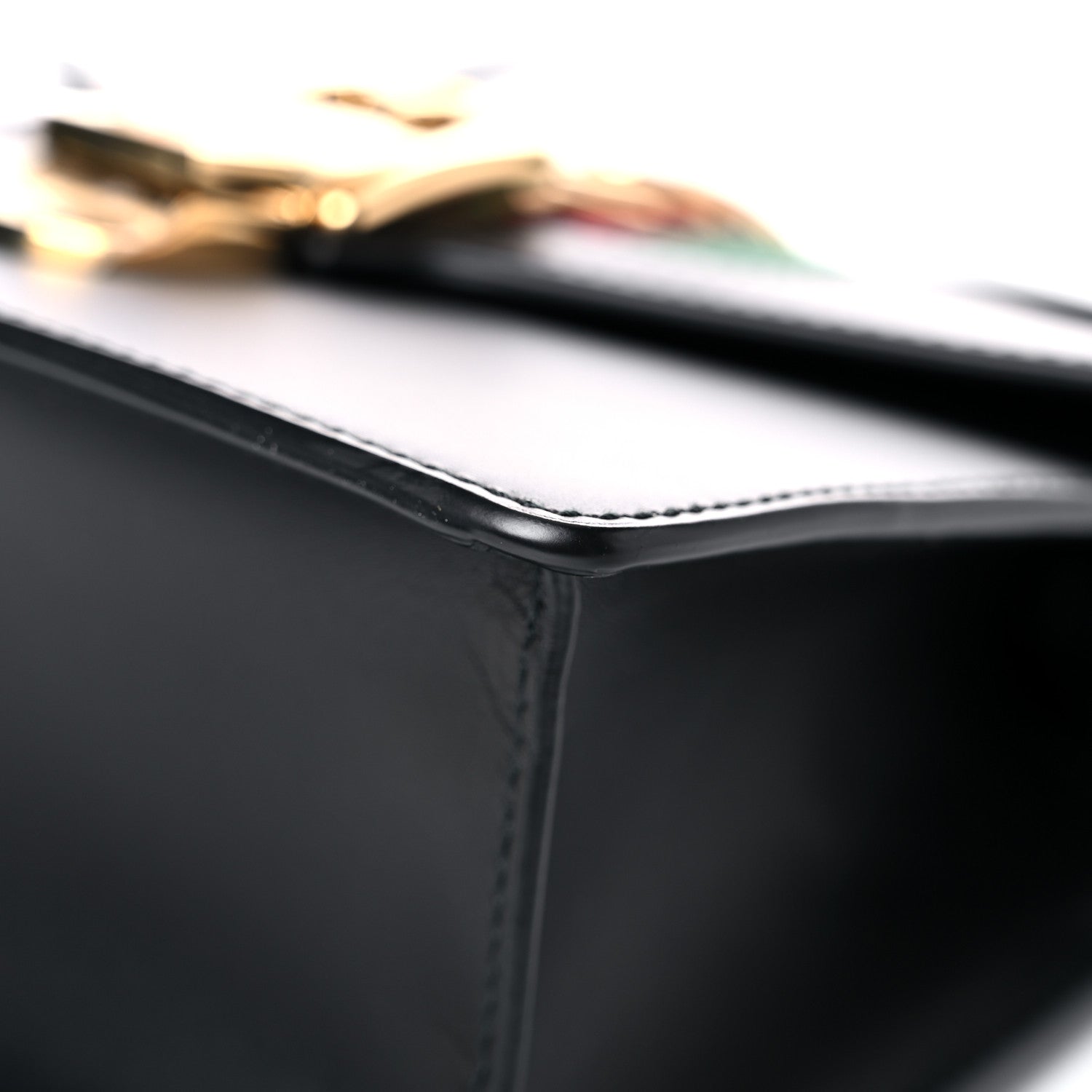 Gucci Calfskin Mini Sylvie Top Handle Bag Black 11 of 12