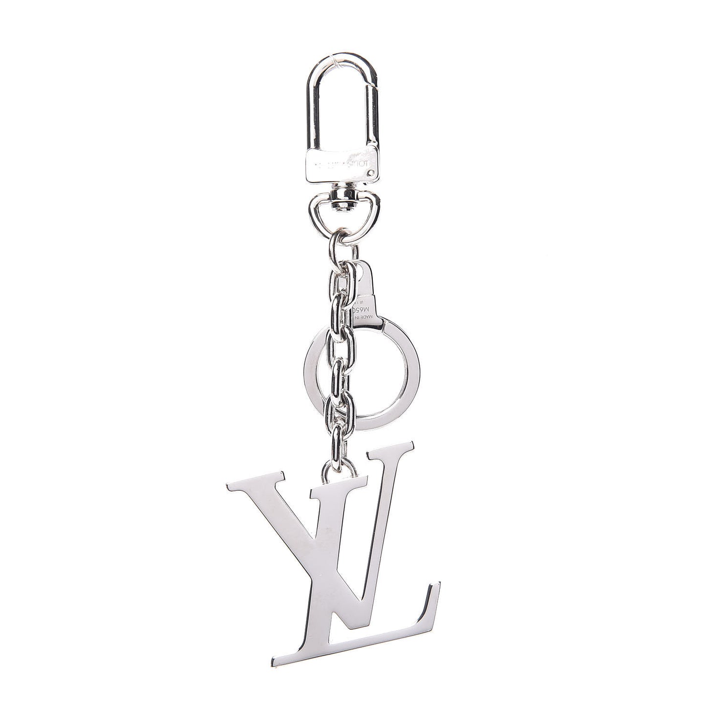 LV Initials Key Holder Silver