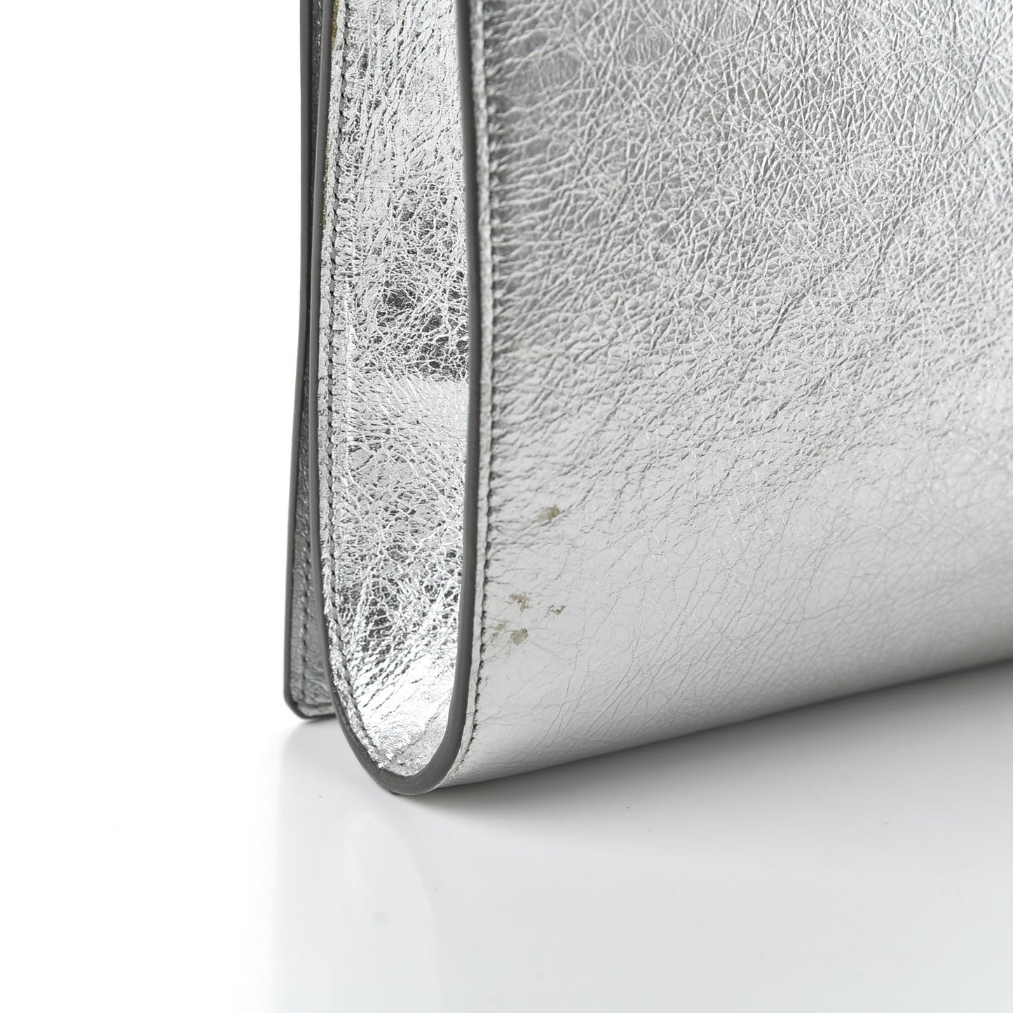 Metallic Calfskin Monogram Large Belle De Jour Clutch Moon
