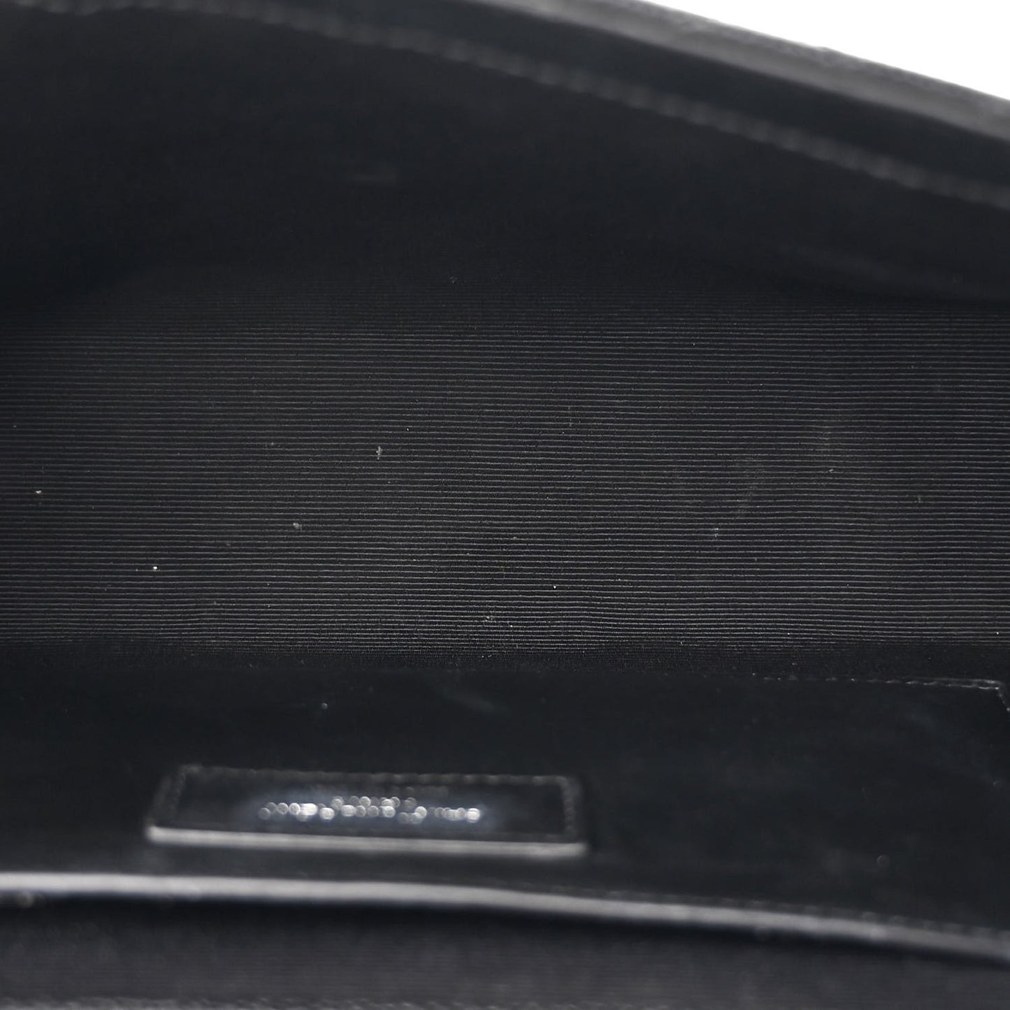 Grain De Poudre Textured Mixed Matelasse Triquilt Medium Monogram Satchel Black