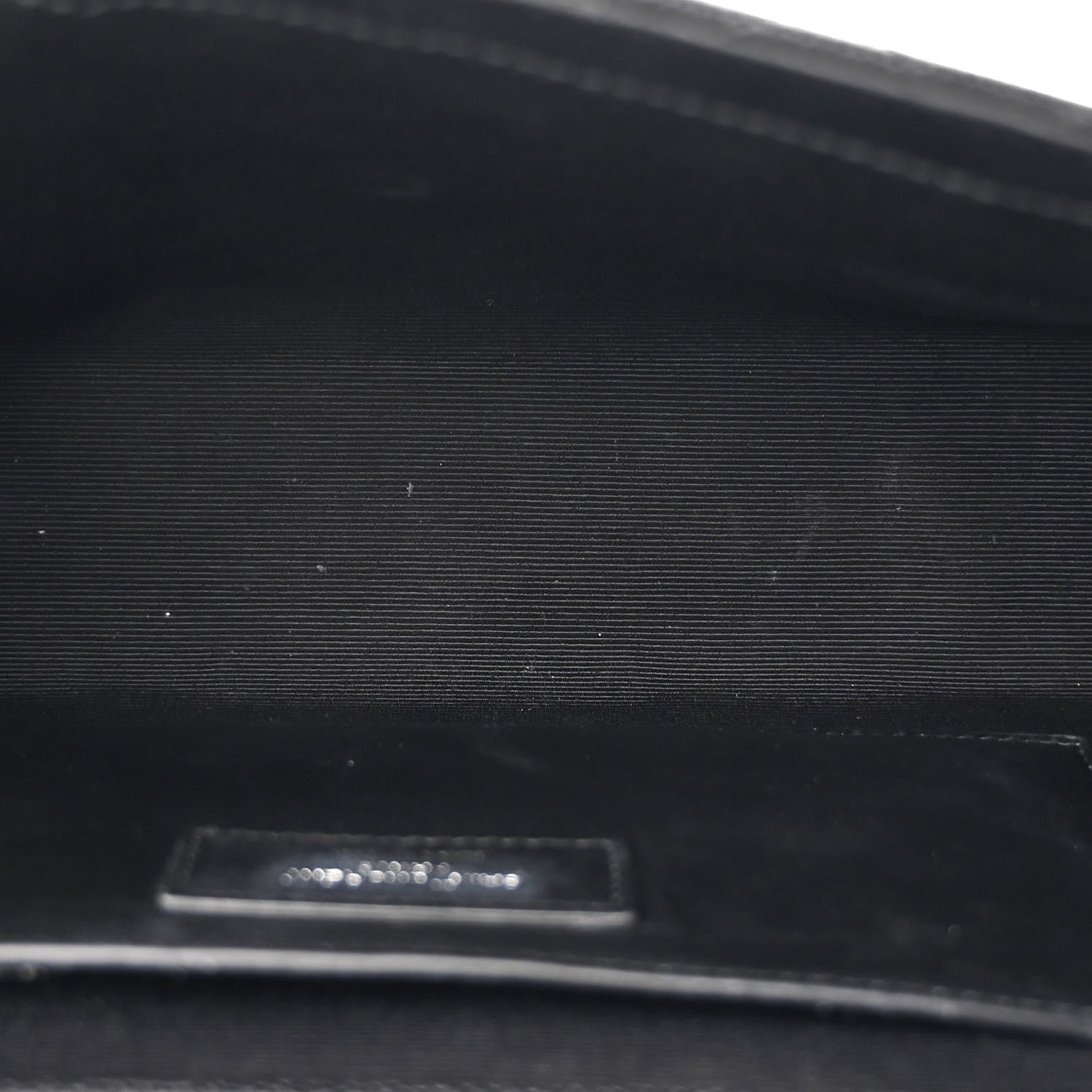 Saint Laurent Grain De Poudre Textured Mixed Matelasse Triquilt Medium Monogram Satchel Black 4 of 13