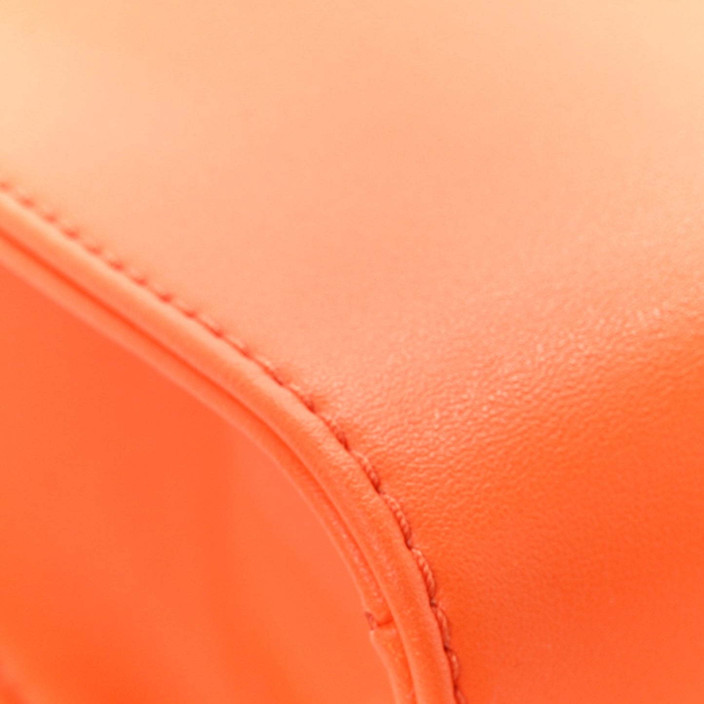 Vegan Leather Small Shopping Bag Orange