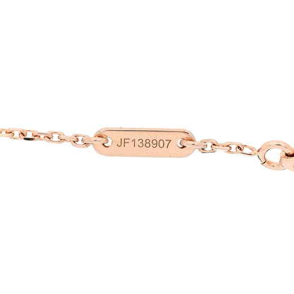 Van Cleef & Arpels 18K Rose Gold Carnelian Sweet Alhambra Bracelet 3 of 5