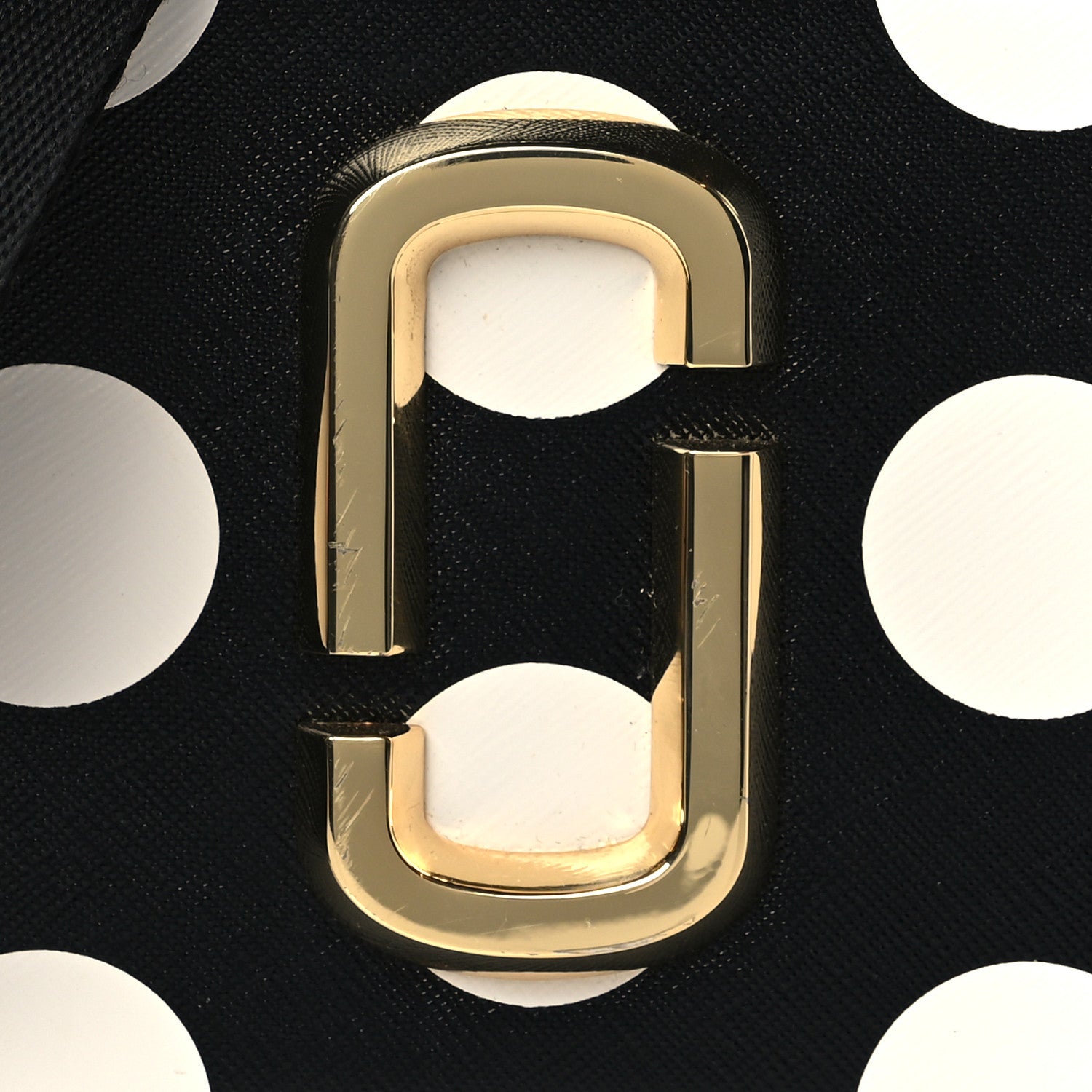 Marc Jacobs Saffiano The Dot Snapshot Camera Bag Black White 9 of 11