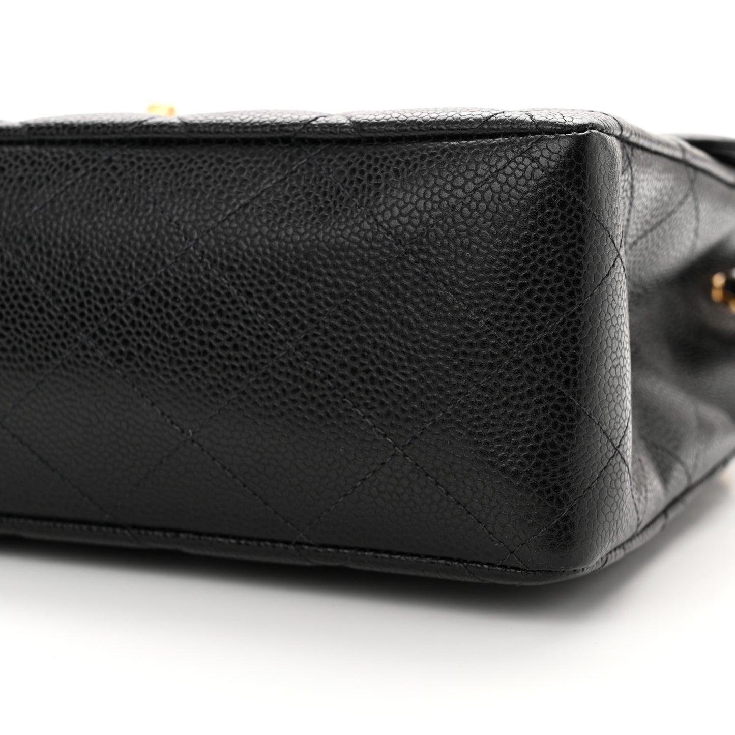 Caviar Jumbo Single Flap Black