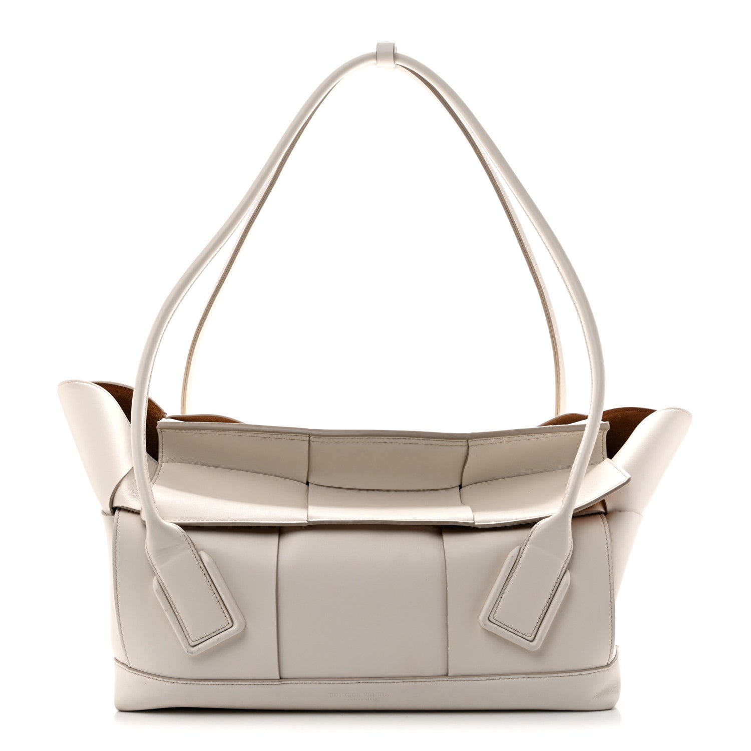 Bottega Veneta French Calfskin Maxi Intrecciato Large Arco  Bianco 1 of 14