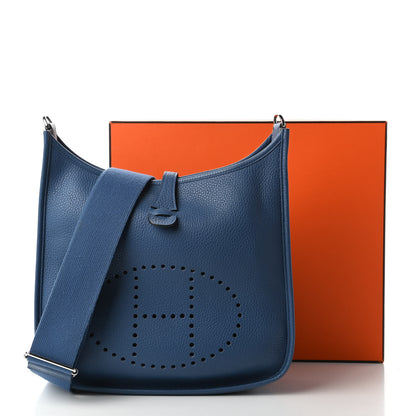 Hermes Taurillon Clemence Evelyne III PM Agate 11 of 11