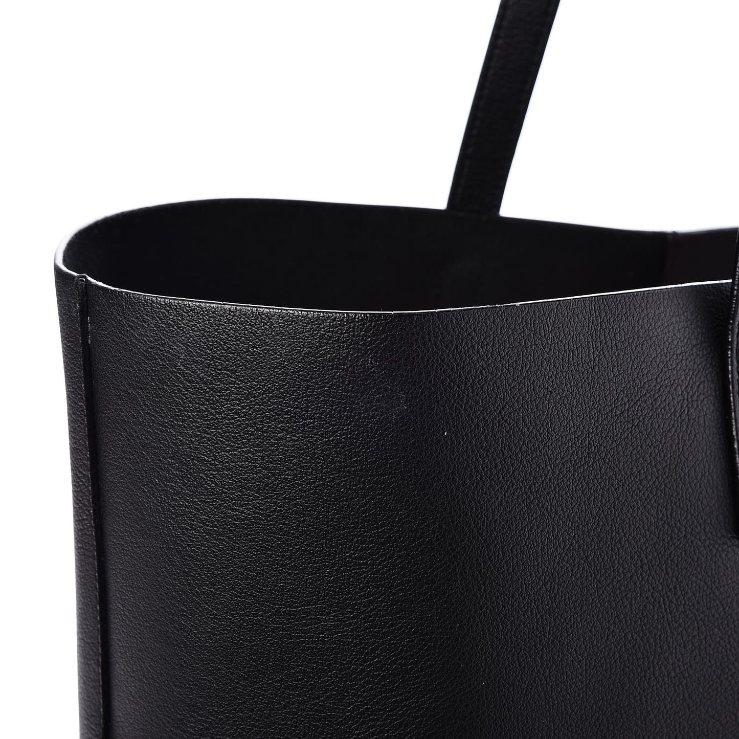 Calfskin Large Shopping Tote Black