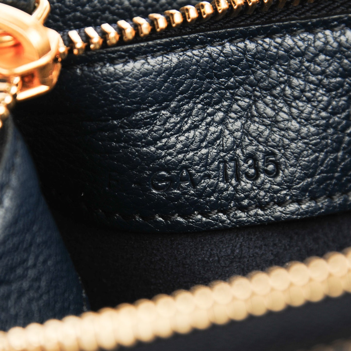 Goatskin Large Trio Crossbody Bag Dark Blue