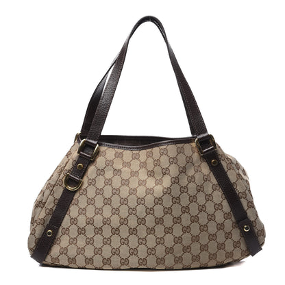 Gucci Monogram Medium Abbey Shoulder Bag Dark Brown 1 of 9