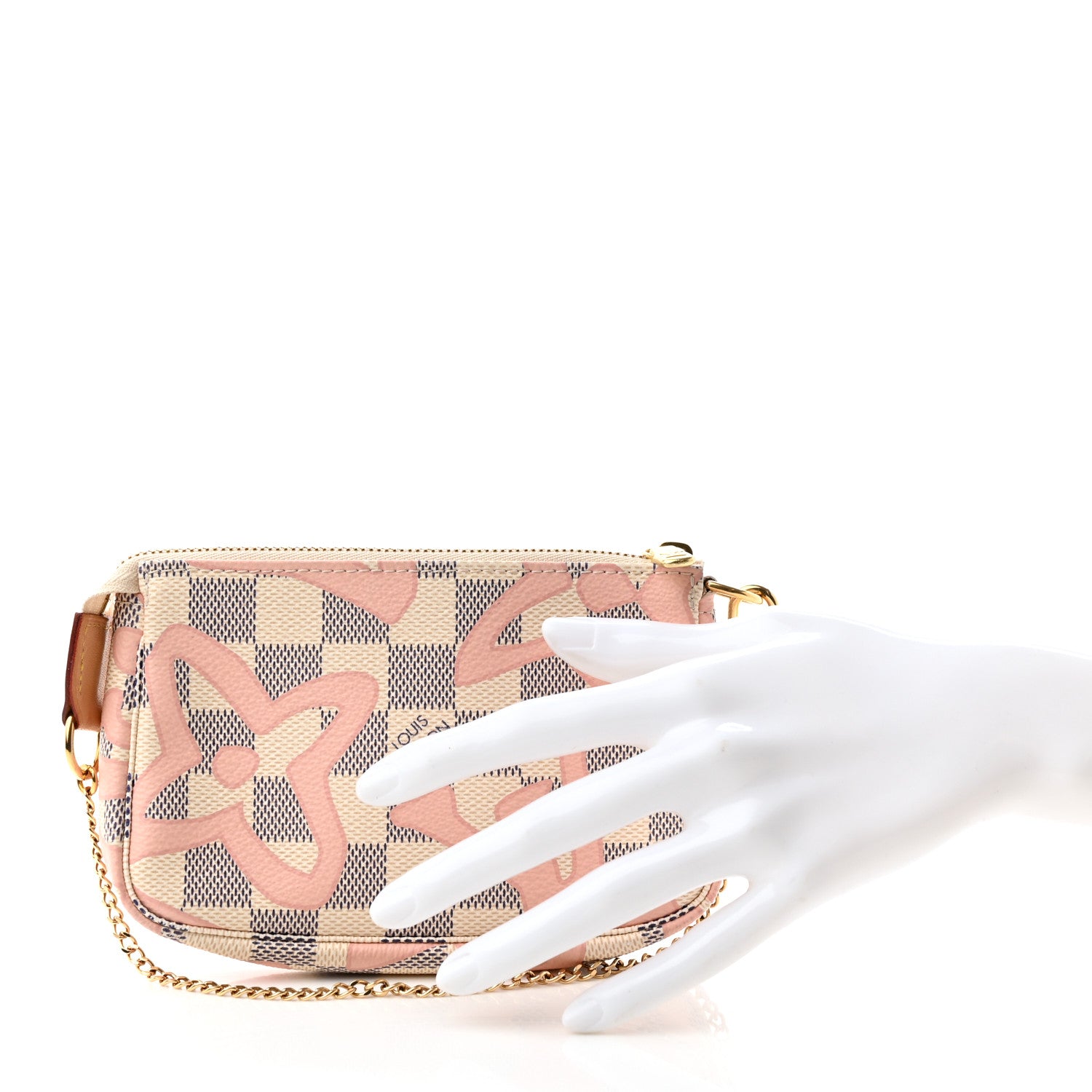 Louis Vuitton Damier Azur Tahitienne Mini Pochette Accessories 2 of 8