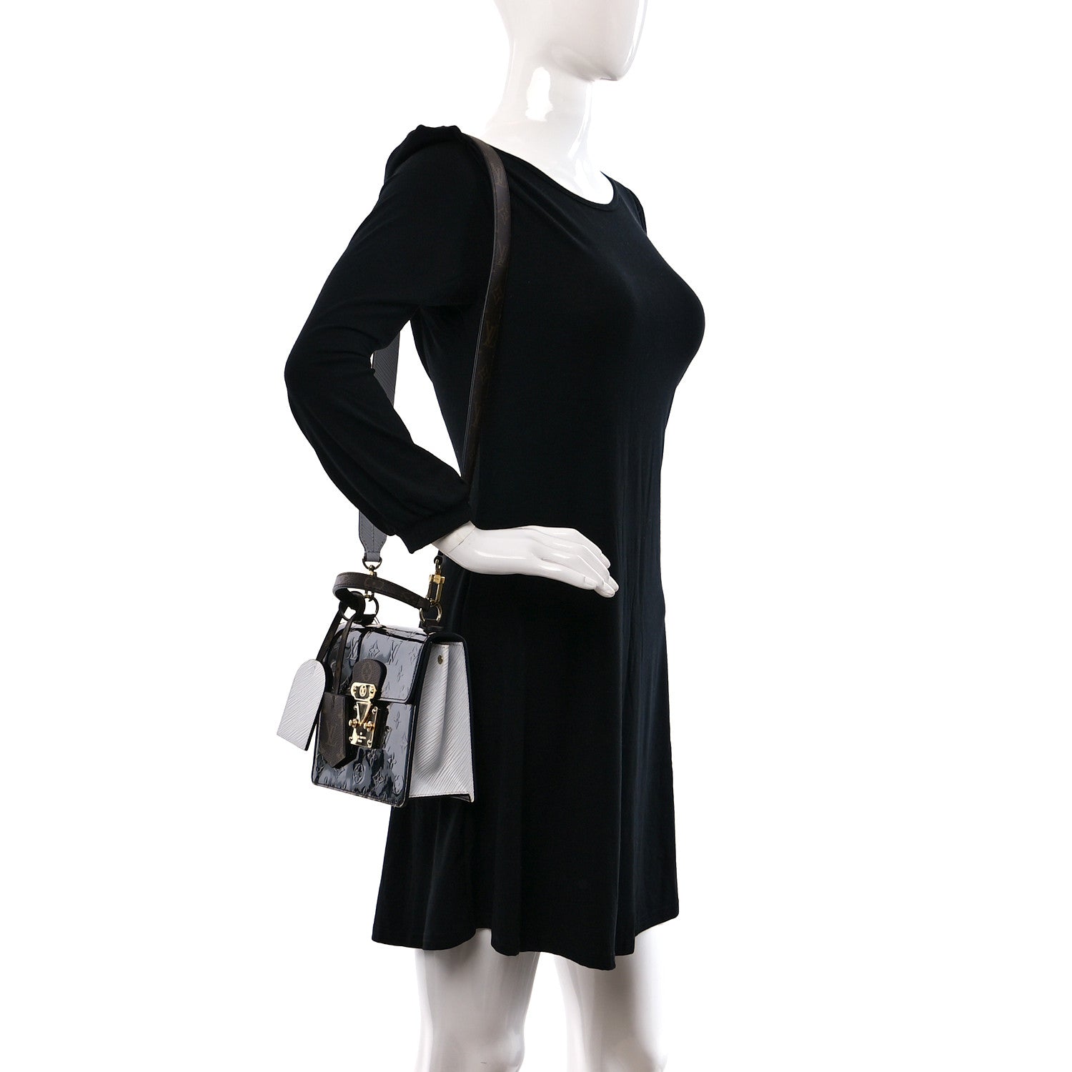 Louis Vuitton Vernis Epi Monogram Spring Street Black 2 of 8