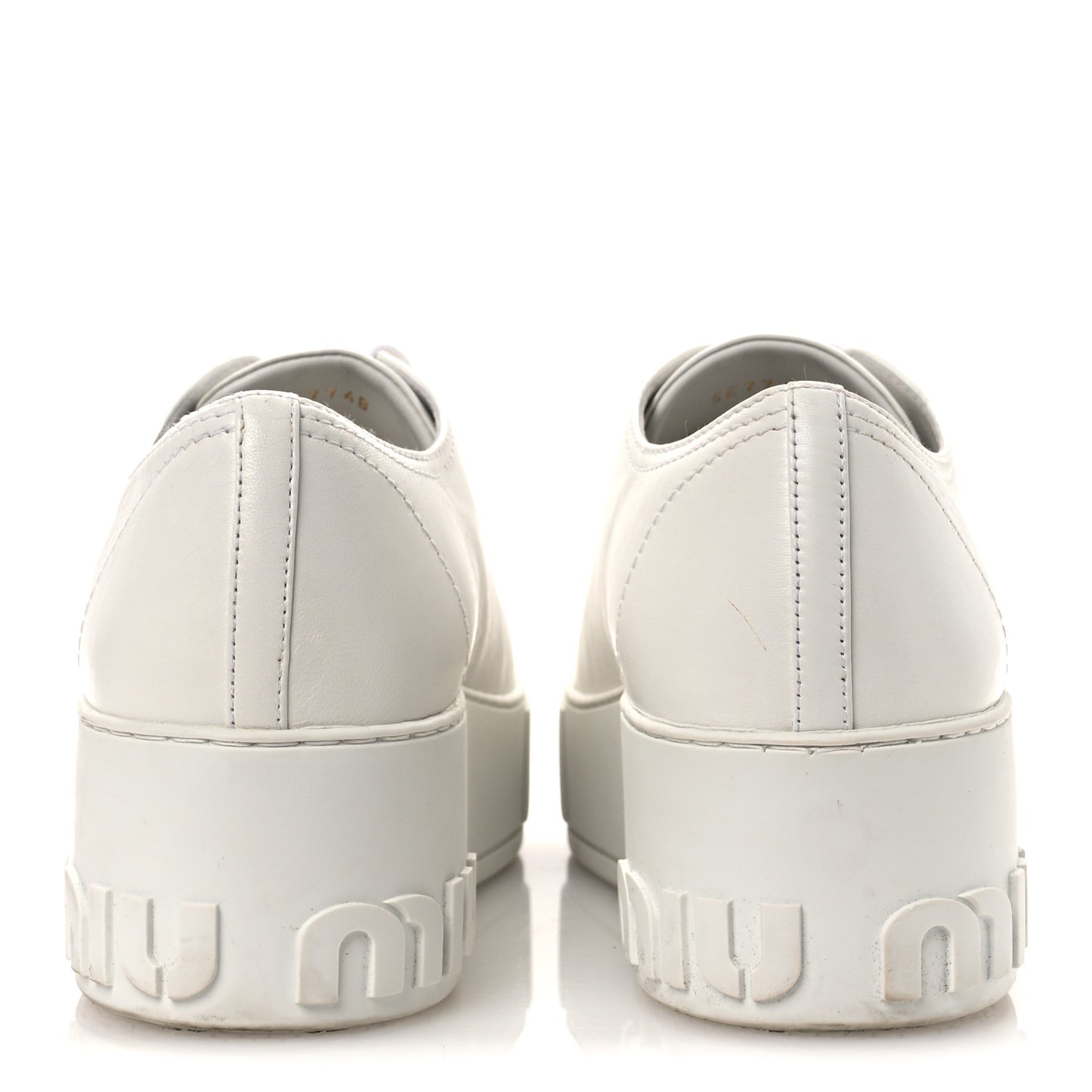 Naplak Crystal Low Top Platform Sneakers 40 White