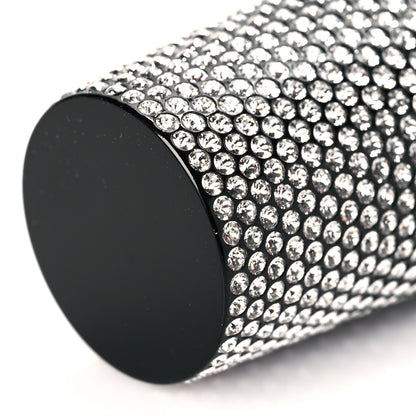 Chanel Metal Resin Lambskin Crystal Lipstick Case Long Necklace On Chain Silver Black Gold 8 of 9