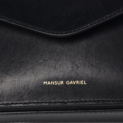 Mansur Gavriel Calfskin Envelope Flap Crossbody Bag Black 12 of 15