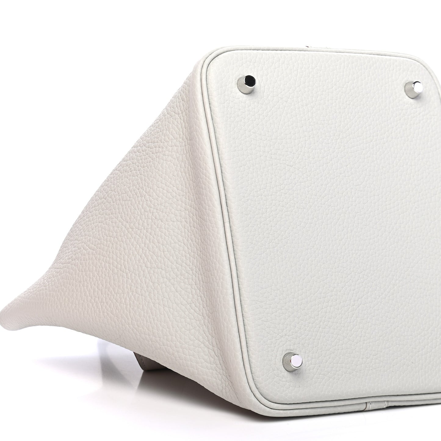 Taurillon Clemence Picotin Lock 22 MM Gris Perle