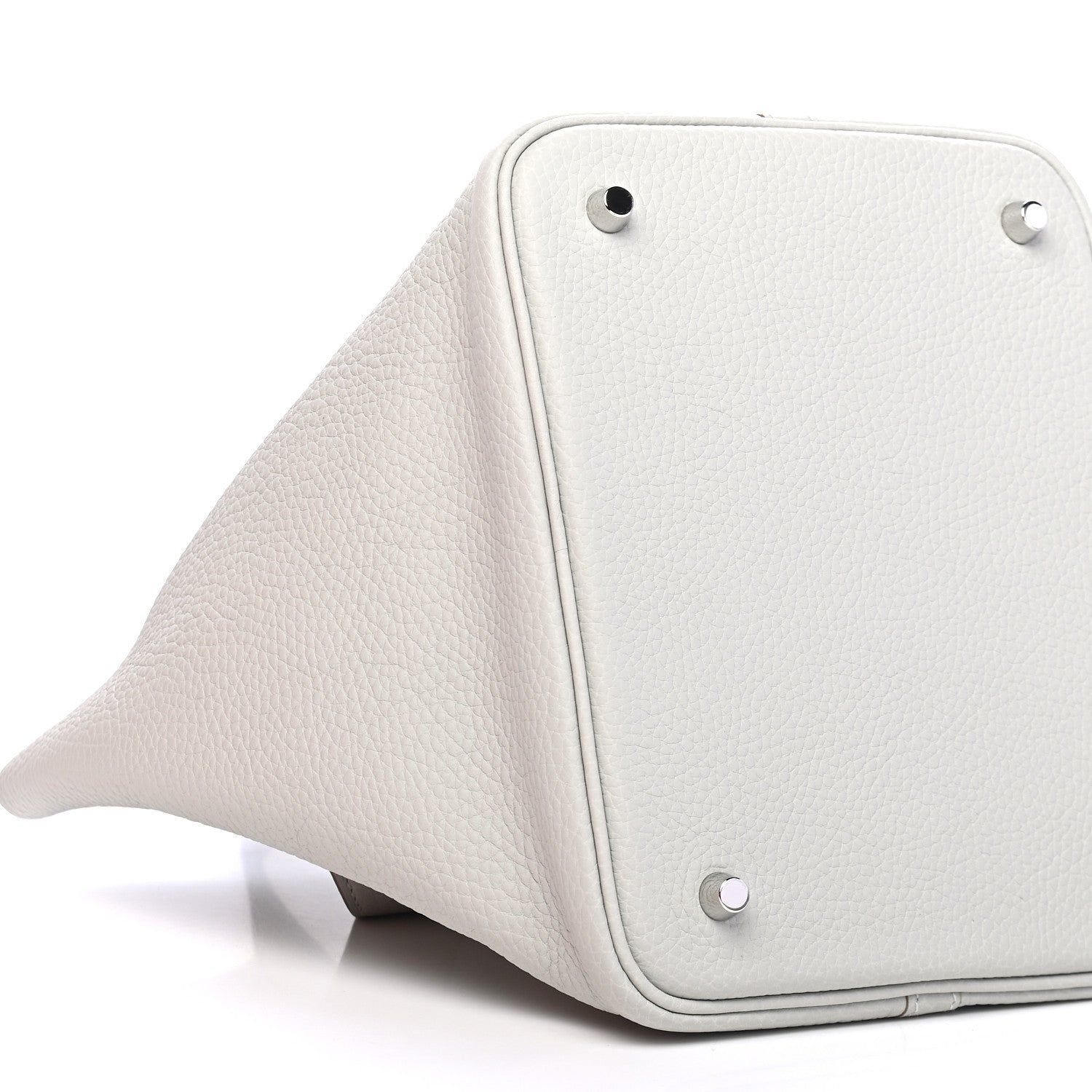 Hermes Taurillon Clemence Picotin Lock 22 MM Gris Perle 7 of 8