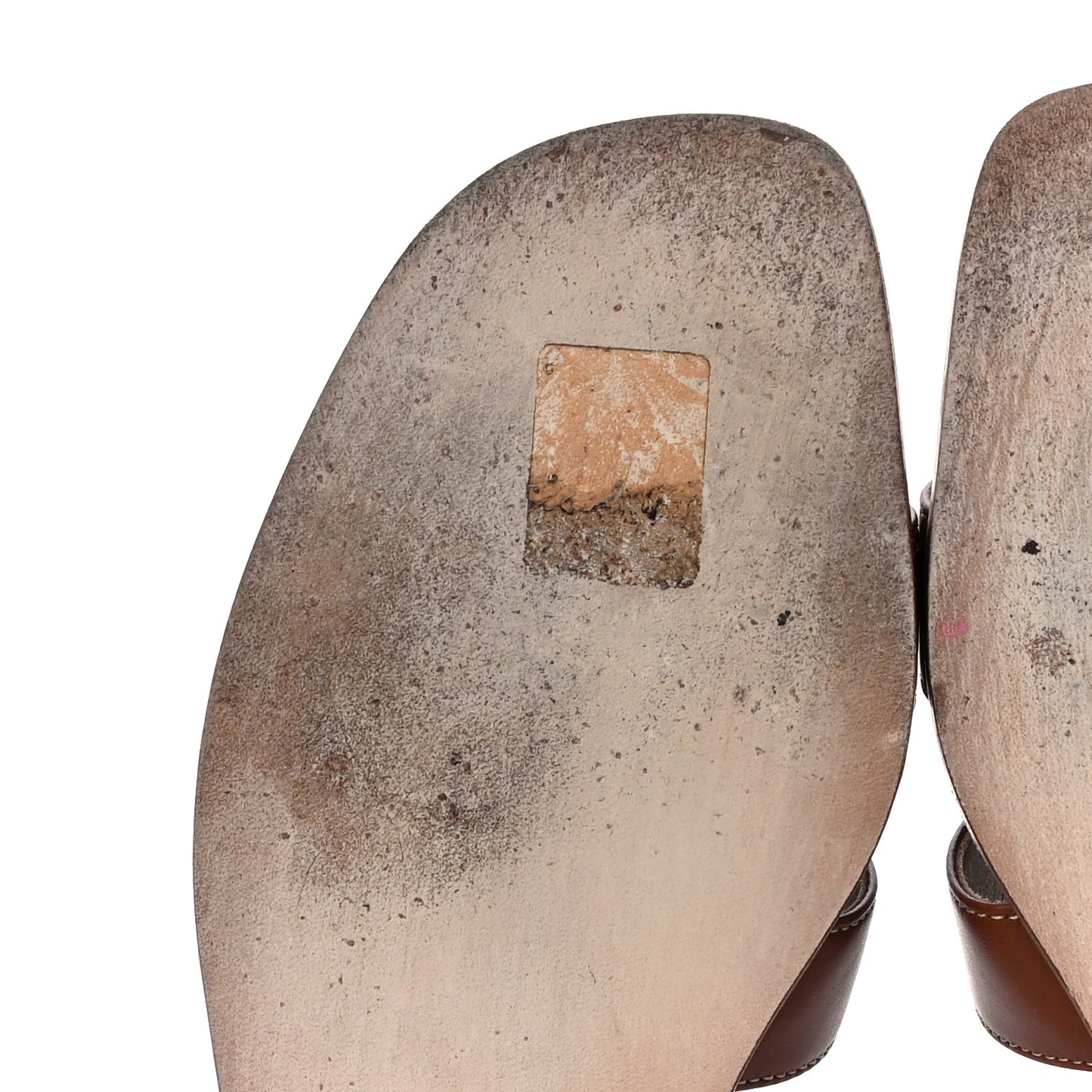 Box Calfskin Oran Sandals 38 Gold